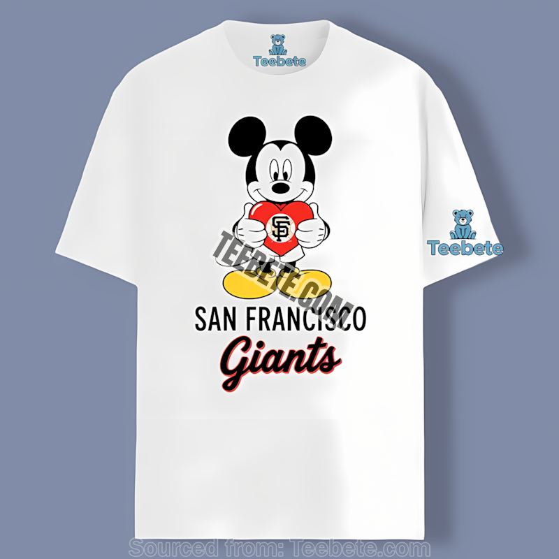San Francisco Giants Mickey Heart Regular Shirt