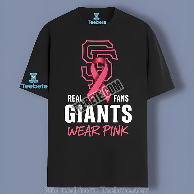 San Francisco Giants Real Fans Wear Pink Retro Shirt