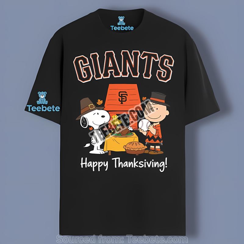 San Francisco Giants Snoopy Thanksgiving Sports Shirt