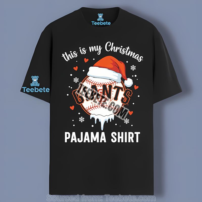 San Francisco Giants This Is My Christmas Pajama Adults Shirt