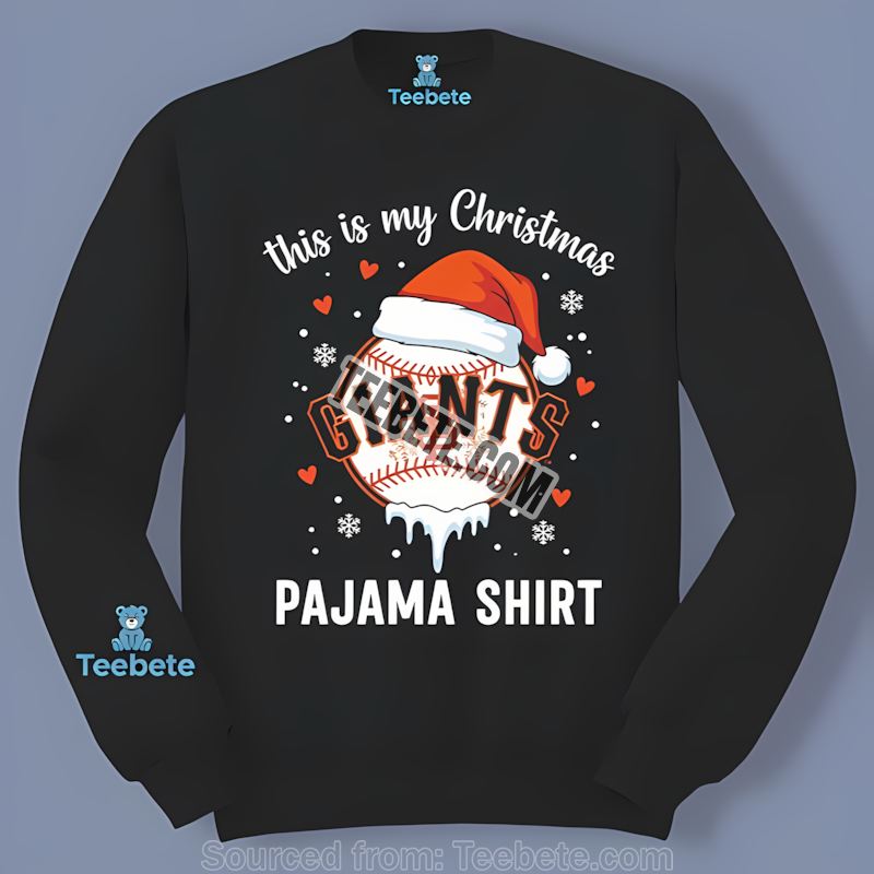 San Francisco Giants This Is My Christmas Pajama Adults Long Sleeve San Francisco Giants This Is My Christmas Pajama Adults Long Sleeve