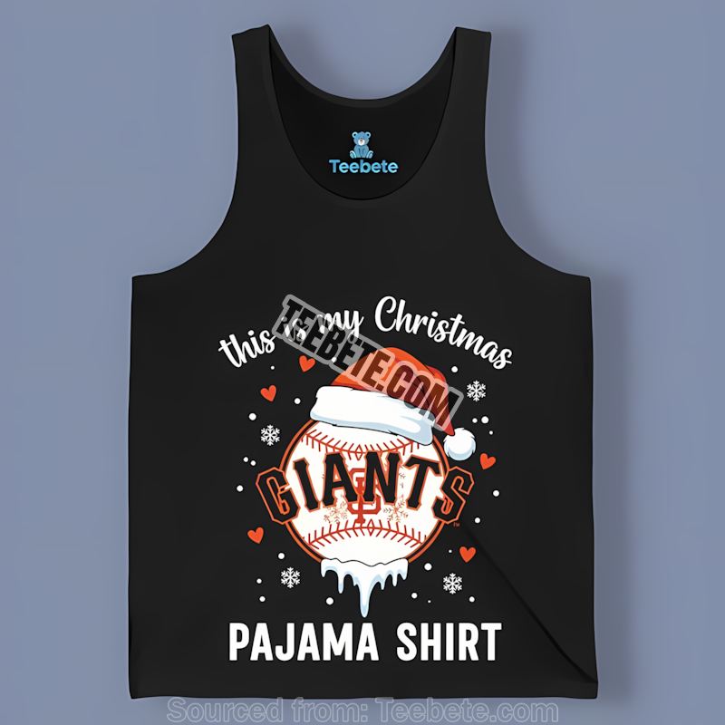 San Francisco Giants This Is My Christmas Pajama Adults Tanktop San Francisco Giants This Is My Christmas Pajama Adults Tanktop