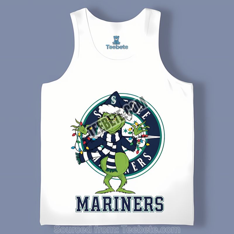 Seattle Mariners Grinch Christmas Vintage Tanktop Seattle Mariners Grinch Christmas Vintage Tanktop