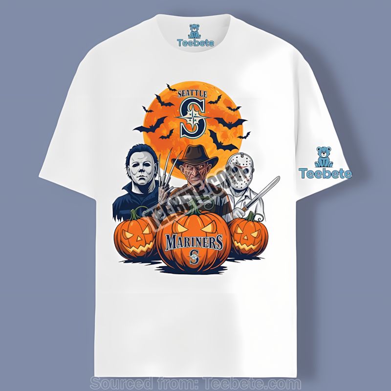 Seattle Mariners Halloween Jason Vs Michael Freddy Shirt