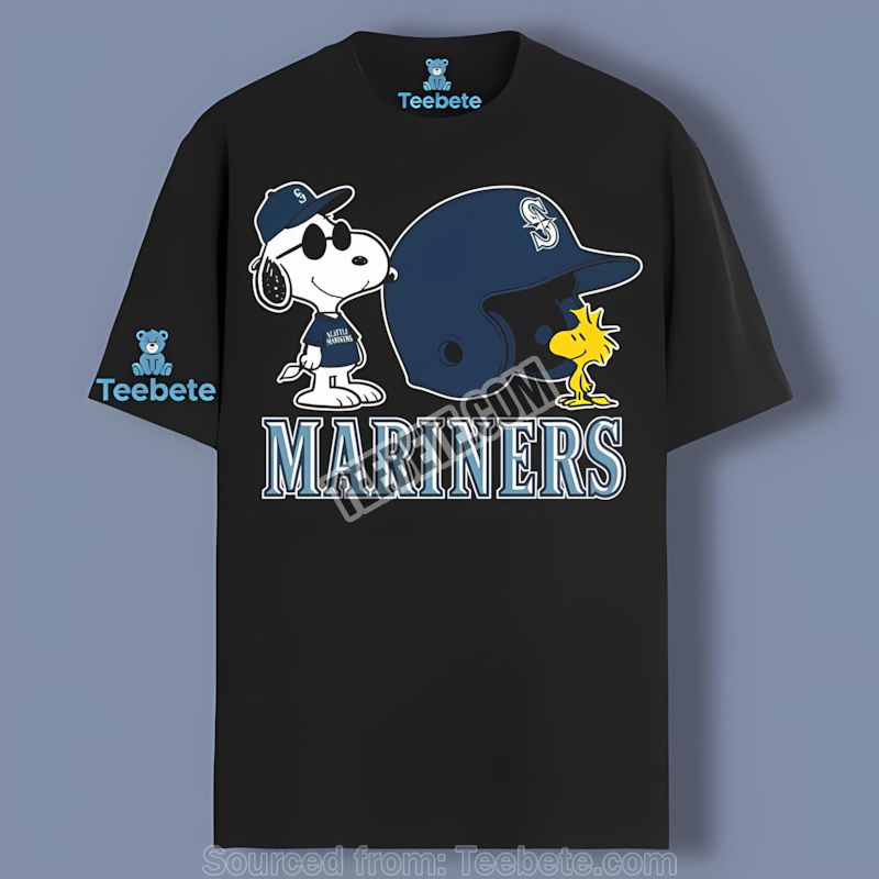 Seattle Mariners Here We Go Logo Retro Shirt