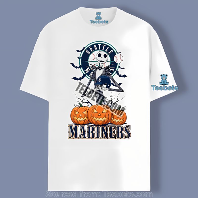 Seattle Mariners Jack Skellington Pumpkin Vintage Shirt