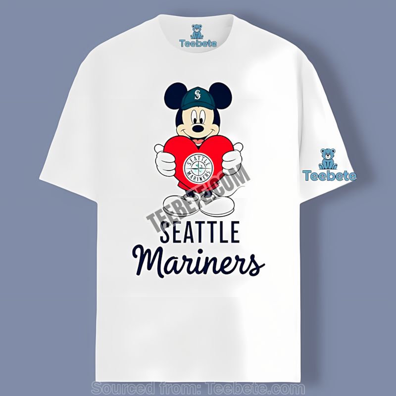 Seattle Mariners Mickey Heart Trendy Shirt