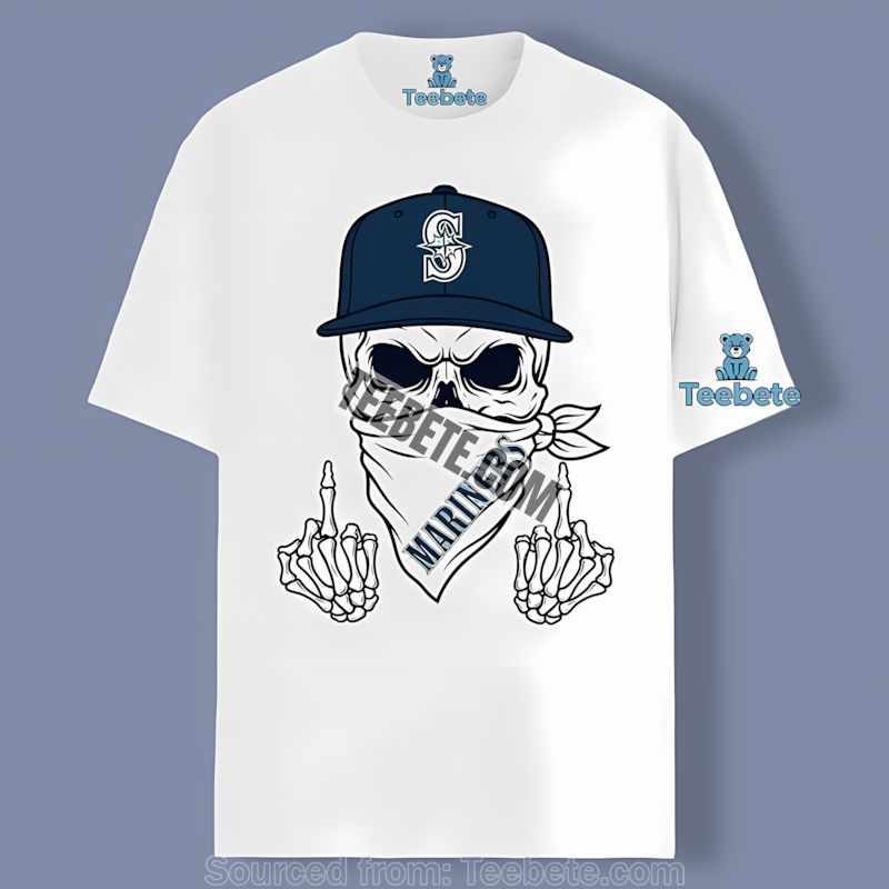 Seattle Mariners Skull Bandana Unisex Shirt