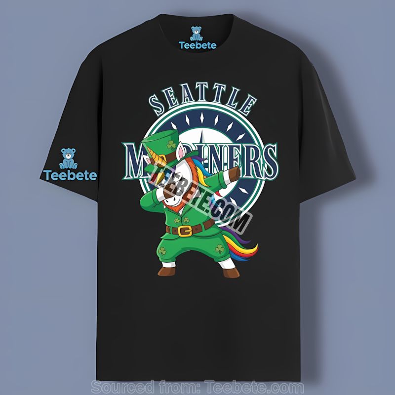 Seattle Mariners St Patricks Vs Dabbing Unicorn Shirt