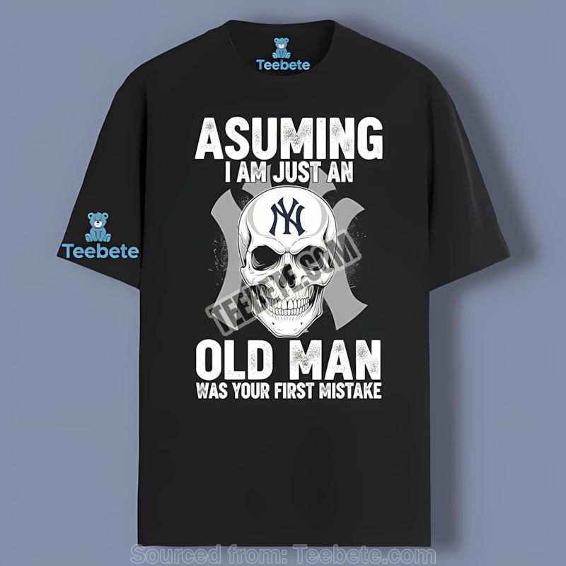 Skeleton Cowboy New York Yankees Adults Shirt Wild West Style