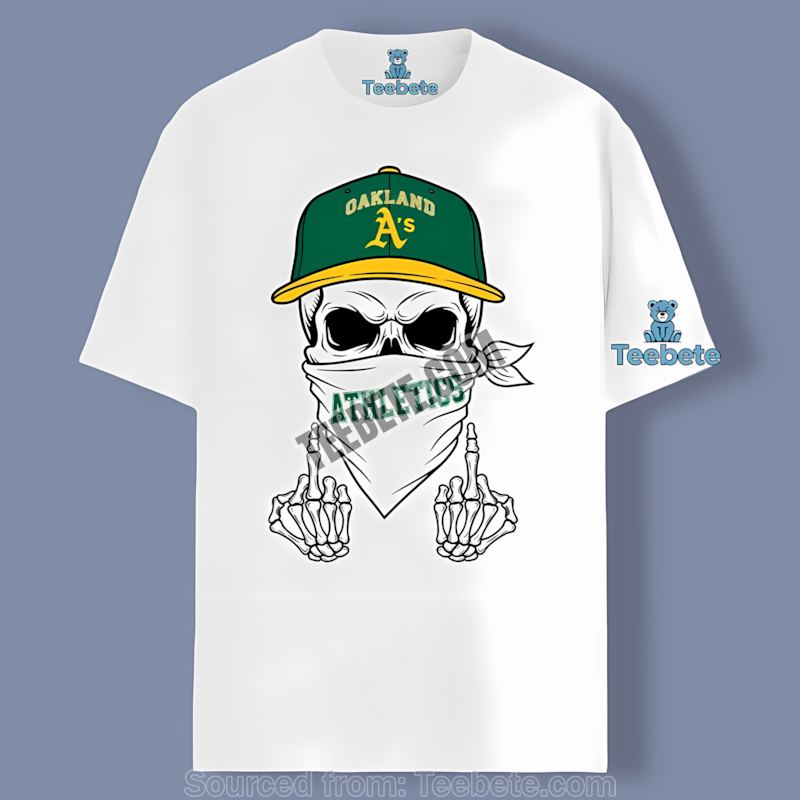 Skull Bandana Oakland Athletics Regular Shirt