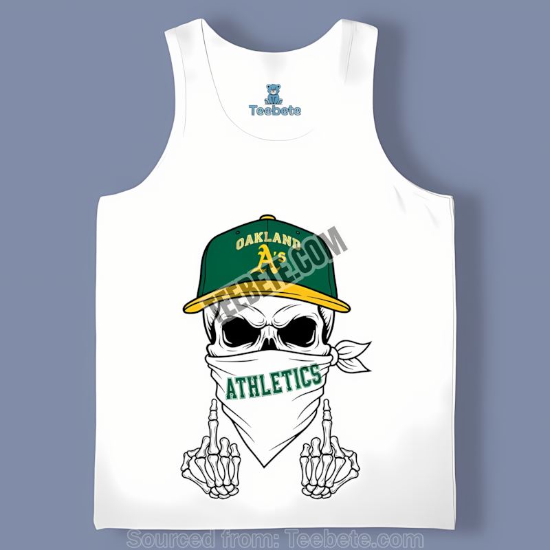 Skull Bandana Oakland Athletics Regular Tanktop Skull Bandana Oakland Athletics Regular Tanktop