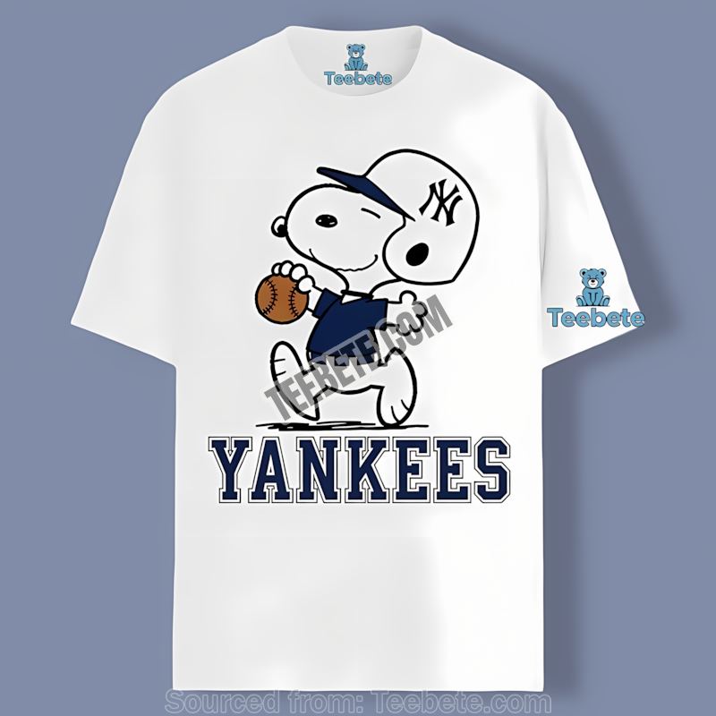 Snoopy Cool New York Yankees Unisex Shirt Cartoon Fans Wear