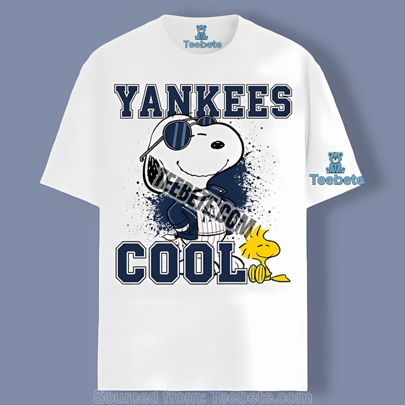 Snoopy Cool New York Yankees Unisex Shirt Cartoon Fans Wear