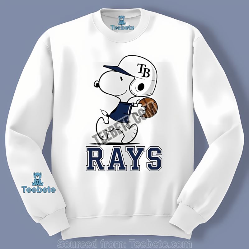 Snoopy Runs For Tampa Bay Rays Spirit Regular Long Sleeve Snoopy Runs For Tampa Bay Rays Spirit Regular Long Sleeve