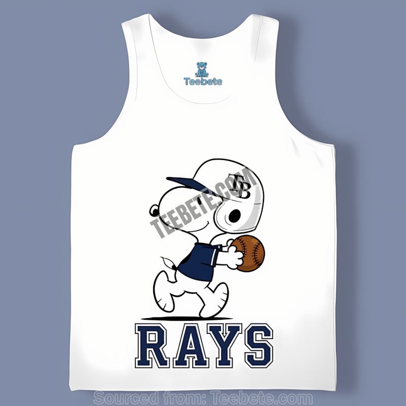 Snoopy Runs For Tampa Bay Rays Spirit Regular Tanktop Snoopy Runs For Tampa Bay Rays Spirit Regular Tanktop
