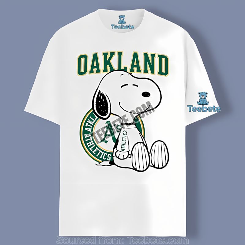 Snoopy Tattoo Logo On Arm Oakland Athletics Classic Shirt