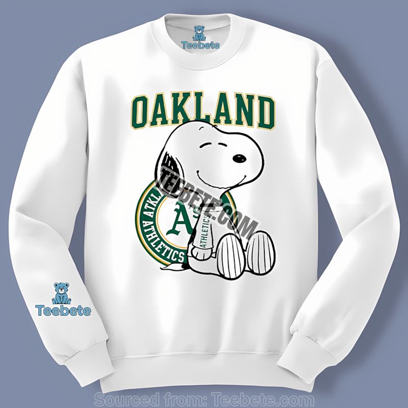 Snoopy Tattoo Logo On Arm Oakland Athletics Classic Long Sleeve Snoopy Tattoo Logo On Arm Oakland Athletics Classic Long Sleeve