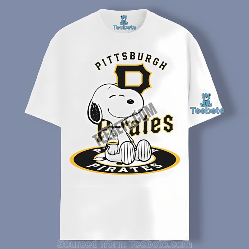 Snoopy Tattoo Logo On Arm Pittsburgh Pirates Cotton Shirt