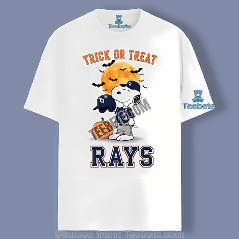 Snoopy Trick Or Treats Tampa Bay Rays Style Unisex Shirt