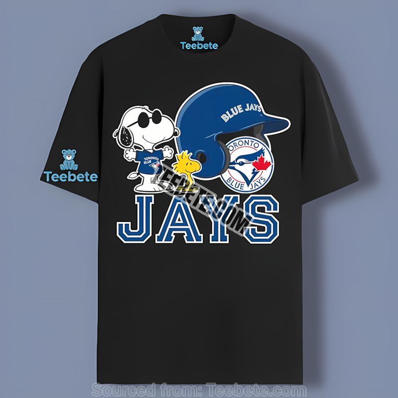 Snoopy Vs Helmet Toronto Blue Jays Graphic Shirt