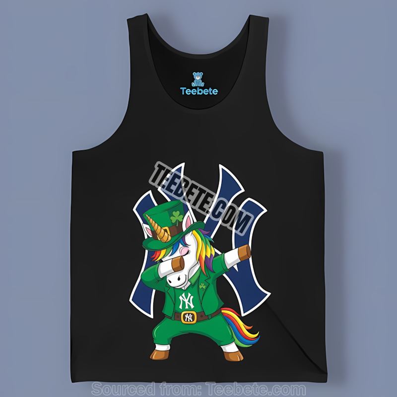 St Patricks Day New York Yankees Vs Dabbing Unicorn Color Tanktop St Patricks Day New York Yankees Vs Dabbing Unicorn Color Tanktop