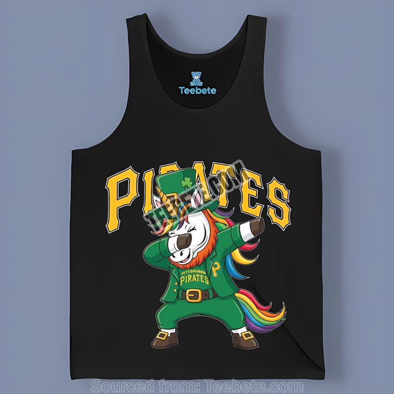 St Patricks Day Vs Dabbing Unicorn Pittsburgh Pirates Retro Tanktop St Patricks Day Vs Dabbing Unicorn Pittsburgh Pirates Retro Tanktop
