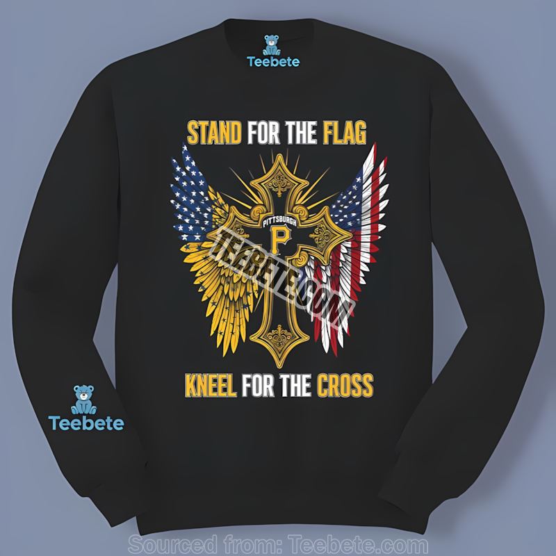 Stand For The Flag Kneel For The Cross Pittsburgh Pirates Unisex Long Sleeve Stand For The Flag Kneel For The Cross Pittsburgh Pirates Unisex Long Sleeve