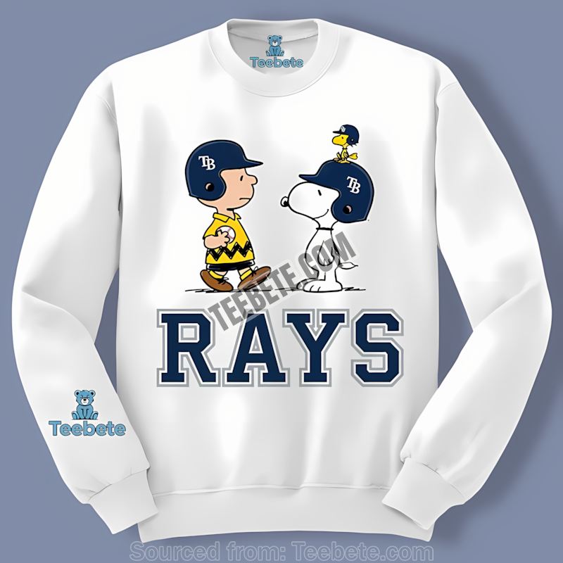 Tampa Bay Rays And Snoopy Play Ball Together Retro Long Sleeve Tampa Bay Rays And Snoopy Play Ball Together Retro Long Sleeve