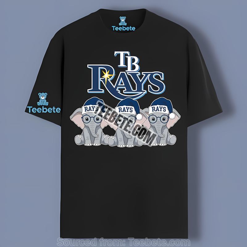 Tampa Bay Rays Christmas Elephants Winter Theme Vintage Shirt