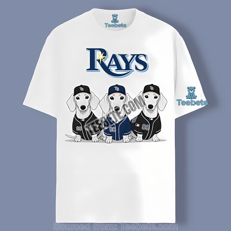 Tampa Bay Rays Dachshund Dog Lovers Retro Shirt