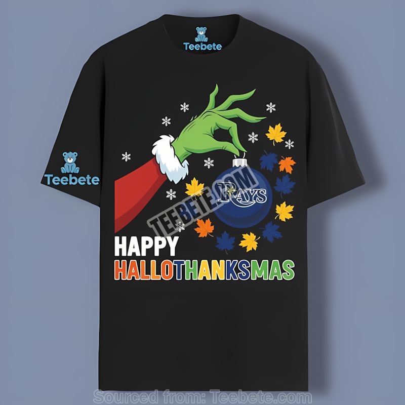 Tampa Bay Rays Happy Hallothanksmas Vintage Shirt