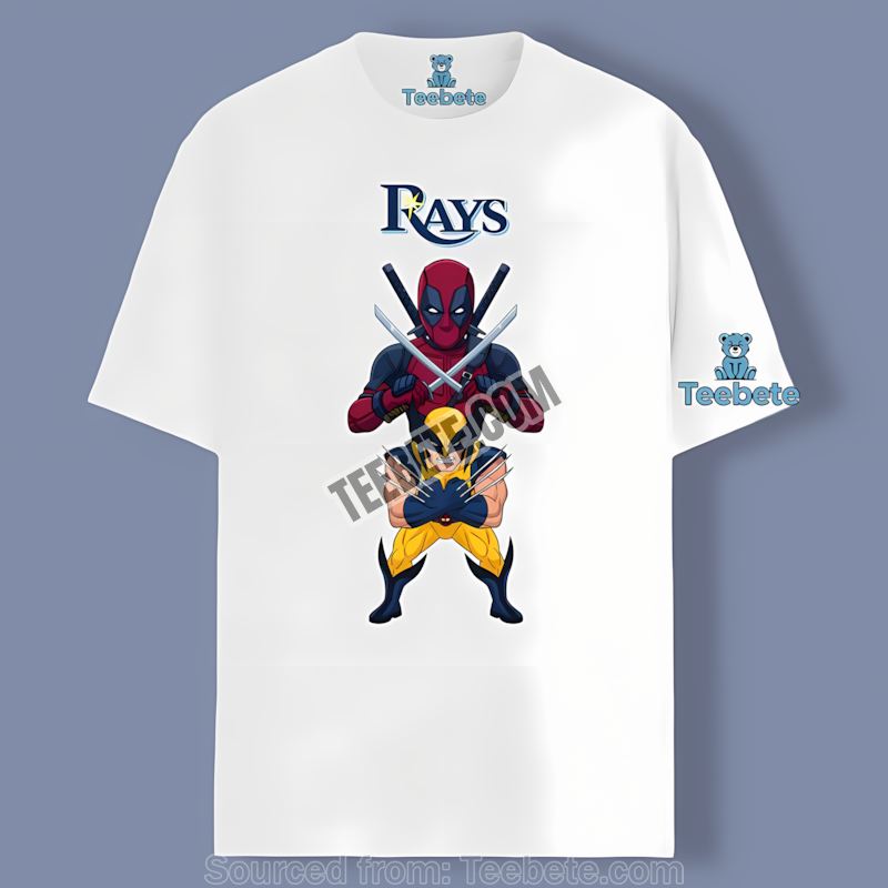 Tampa Bay Rays Meet Deadpool And Wolverine Vintage Shirt