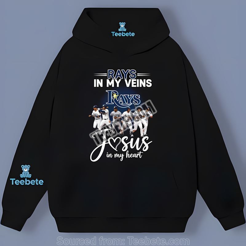 Tampa Bay Rays Veins Run Deep With Jesus Retro Hoodie Tampa Bay Rays Veins Run Deep With Jesus Retro Hoodie