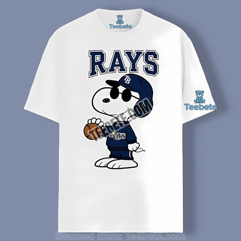 Tampa Bay Rays Vs Cool Snoopy Showdown Graphic Shirt
