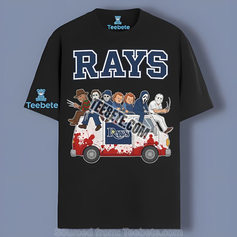 Tampa Bay Rays Vs Halloween Villains On Bus Trendy Shirt