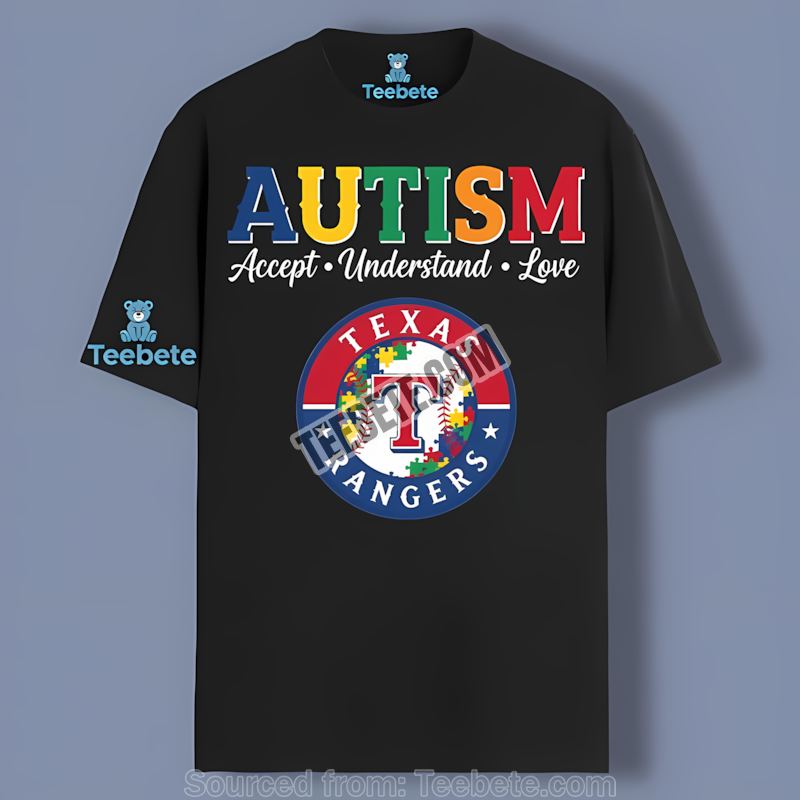 Texas Rangers Autism Awareness Accept Understand Love Vintage Shirt