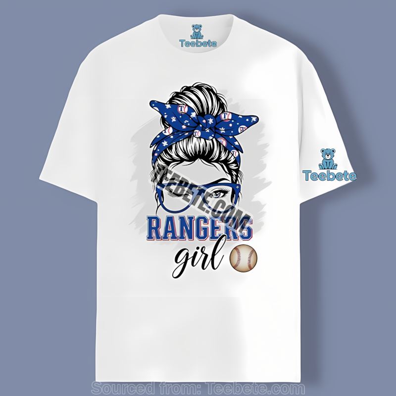 Texas Rangers Girl Classic Baseball Fan Pride Shirt