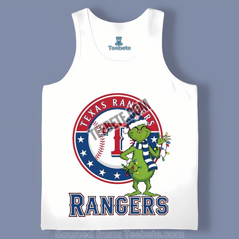 Texas Rangers Grinch Stole Christmas Baseball Fan Regular Tanktop Texas Rangers Grinch Stole Christmas Baseball Fan Regular Tanktop