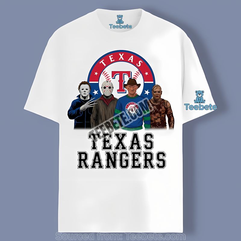 Texas Rangers Halloween Horror Movie Killers Vintage Shirt