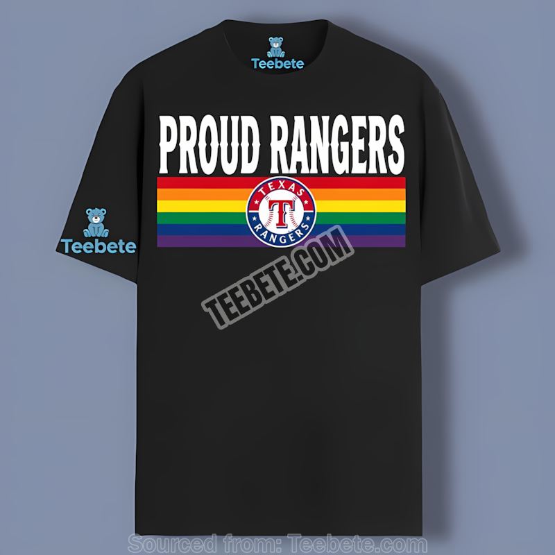 Texas Rangers Lgbt Pride Rainbow Baseball Colors Adults Shirt
