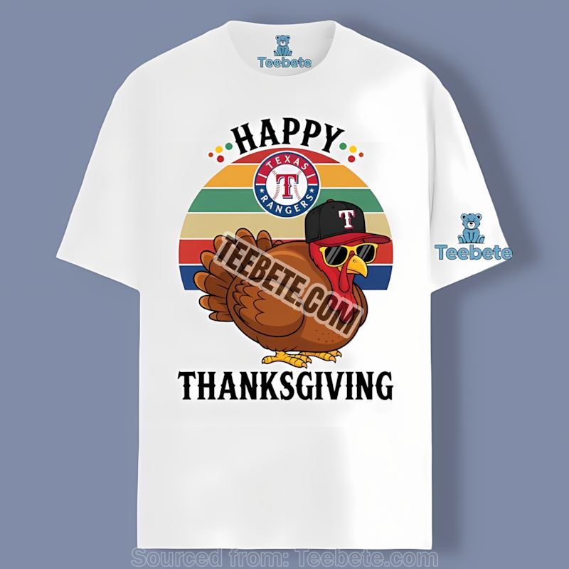 Texas Rangers Thanksgiving Turkey Cotton Shirt