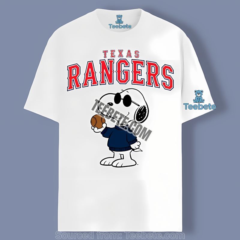 Texas Rangers Vs Cool Snoopy Cotton Shirt