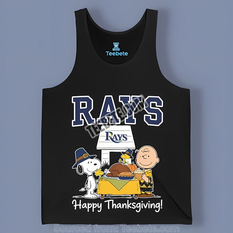Thanksgiving Spirit With Snoopy And Tampa Bay Rays Unisex Tanktop Thanksgiving Spirit With Snoopy And Tampa Bay Rays Unisex Tanktop