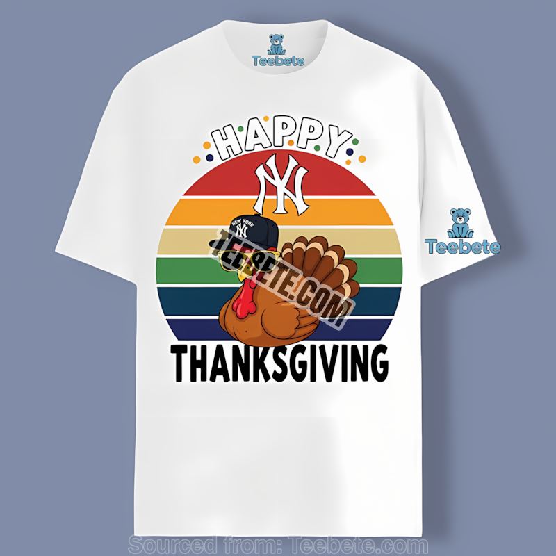 Thanksgiving Turkey New York Yankees Sports Shirt Fall Wear