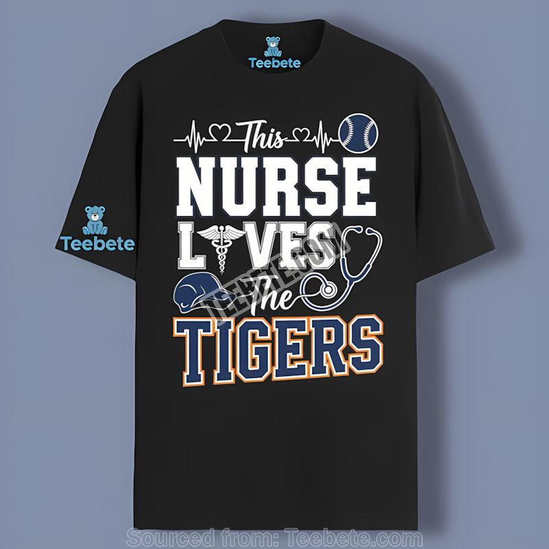 This Nurse Loves The Detroit Tigers Shirt