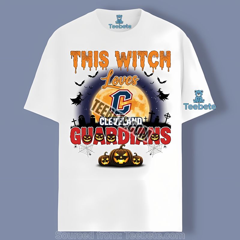 This Witch Loves Cleveland Guardians Halloween Shirt