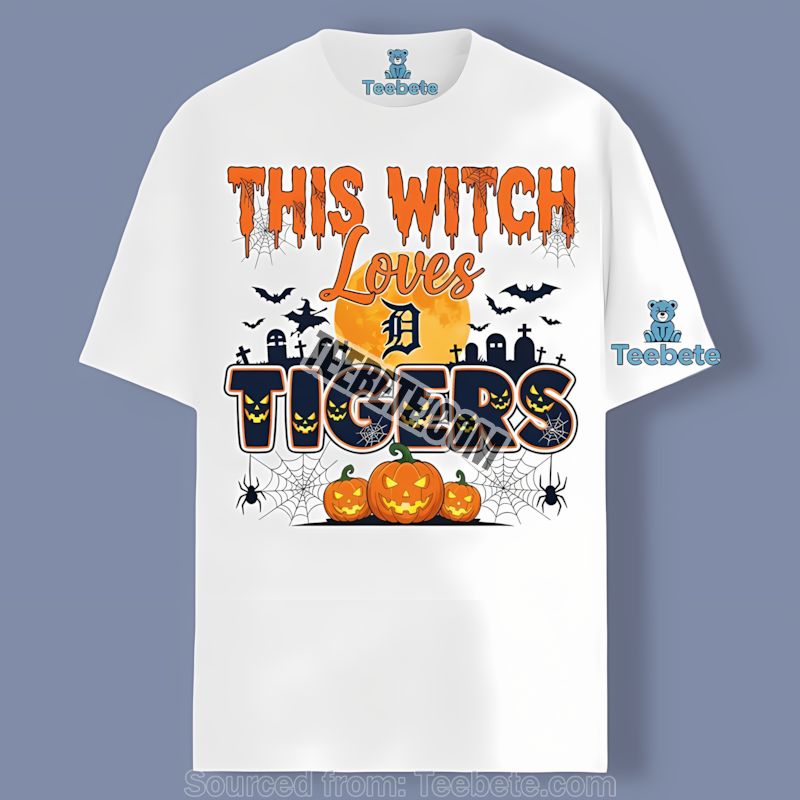 This Witch Loves Detroit Tigers Halloween Shirt