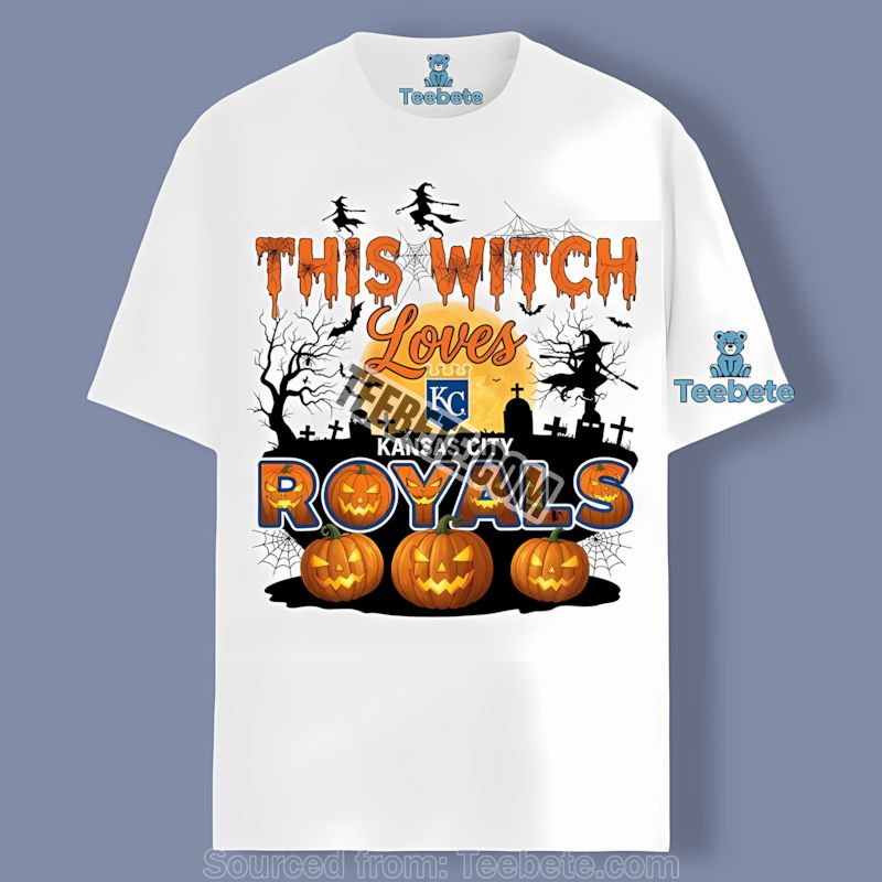 This Witch Loves Kansas City Royals Halloween Cotton Shirt
