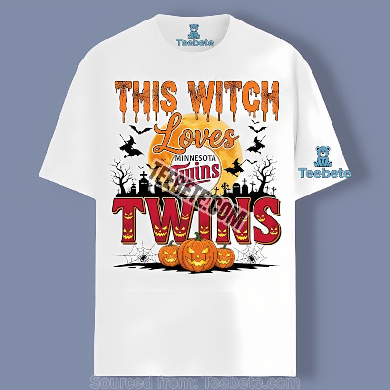 This Witch Loves Minnesota Twins Halloween Regular Shirt